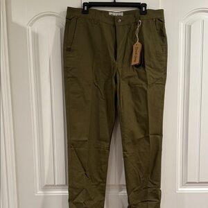 Classic Olive Chinos for Men